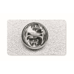 Pin de ferro retangular para personalizar personalização total cor prateado terceira vista