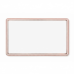 Pin de ferro retangular para personalizar personalização total cor rosa ouro sétima vista