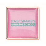 Pin de ferro quadrado para personalizar personalização total cor rosa ouro