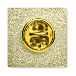 Pin de ferro quadrado para personalizar personalização total cor dourado terceira vista