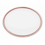 Pin metálico oval a cor bem garrida personalização total cor rosa ouro sétima vista