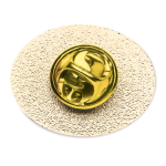 Pin metálico oval a cor bem garrida personalização total cor nude terceira vista