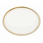 Pin metálico oval a cor bem garrida personalização total cor dourado sétima vista