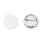 Pin redondo em tamanhos diferentes personalização total cor branco sétima vista