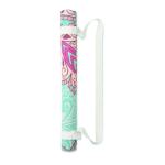 Tapete de yoga feito de microfibra e borracha personalização total cor branco quinta vista