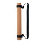 Tapete de yoga feito de cortiça e borracha personalização total cor branco quinta vista