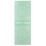 Tapete de yoga feito de PU e borracha de coco personalização total cor verde menta