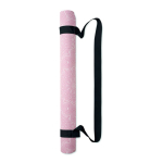 Tapete de yoga feito de PU e borracha de coco personalização total cor cor-de-rosa claro quinta vista