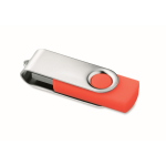 Pen USB com estrutura de ABS Techmate personalização total cor vermelho