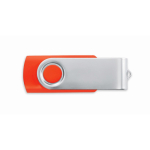 Pen USB com estrutura de ABS Techmate personalização total cor vermelho sétima vista
