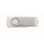 Pen USB com estrutura de ABS Techmate personalização total cor branco sétima vista