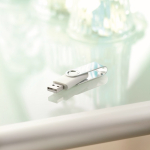 Pen USB com estrutura de ABS Techmate personalização total cor branco