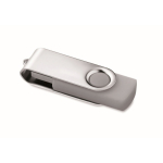 Pen USB com estrutura de ABS Techmate personalização total cor cinzento