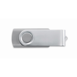 Pen USB com estrutura de ABS Techmate personalização total cor cinzento sétima vista