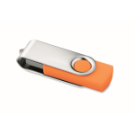 Pen USB com estrutura de ABS Techmate personalização total cor cor-de-laranja