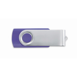 Pen USB com estrutura de ABS Techmate personalização total cor violeta sétima vista