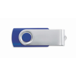 Pen USB com estrutura de ABS Techmate personalização total cor azul real sétima vista