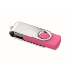 Pen USB com estrutura de ABS Techmate personalização total cor fúcsia