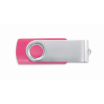Pen USB com estrutura de ABS Techmate personalização total cor fúcsia sétima vista