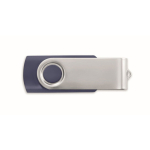 Pen USB com estrutura de ABS Techmate personalização total cor azul ultramarino sétima vista