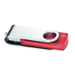 Pen USB de cores transparentes para personalizar personalização total cor vermelho transparente