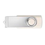 Pen USB com estrutura feita de palha e trigo personalização total cor branco-sujo sétima vista