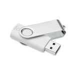 Pen USB branca com materiais reciclados personalização total cor branco quinta vista