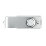 Pen USB branca com materiais reciclados personalização total cor branco sétima vista