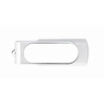 Pen USB colorida com estrutura personalizável personalização total cor branco sétima vista