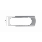 Pen USB colorida com estrutura personalizável personalização total cor cinzento sétima vista