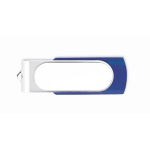 Pen USB colorida com estrutura personalizável personalização total cor azul real sétima vista