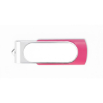 Pen USB colorida com estrutura personalizável personalização total cor fúcsia sétima vista