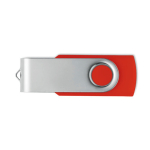 Clássica pen USB giratória de várias cores personalização total cor vermelho sétima vista