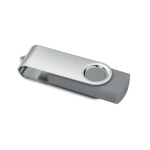 Clássica pen USB giratória de várias cores personalização total cor cinzento
