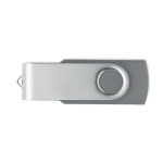 Clássica pen USB giratória de várias cores personalização total cor cinzento sétima vista