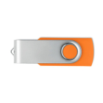 Clássica pen USB giratória de várias cores personalização total cor cor-de-laranja sétima vista