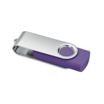 Clássica pen USB giratória de várias cores personalização total cor violeta