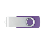 Clássica pen USB giratória de várias cores personalização total cor violeta sétima vista