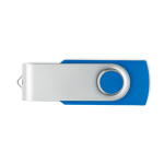 Clássica pen USB giratória de várias cores personalização total cor azul real sétima vista