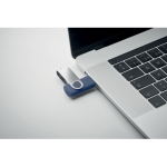 Clássica pen USB giratória de várias cores personalização total cor azul ultramarino