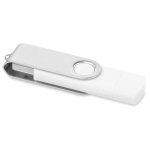 Pen USB colorida com ligação Tipo-C personalização total cor branco