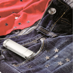USB acabamento acetinado e detalhes transparentes personalização total cor prateado