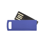 USB giratória alumínio fino opção para pendurar personalização total cor azul sétima vista