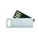 USB giratória alumínio fino opção para pendurar personalização total cor prateado mate sétima vista