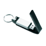 Elegante pen com capa de pele e fecho magnético personalização total cor preto quinta vista