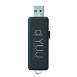 Pen USB com estrutura de personalização luminosa personalização total cor azul