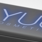 Pen USB com estrutura de personalização luminosa personalização total cor azul quinta vista