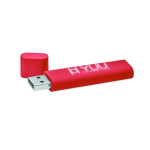 Pen USB de personalização luminosa com capa personalização total cor grená