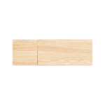 Pen USB feita de bambu com tampa e caixa de papel kraft cor natural
