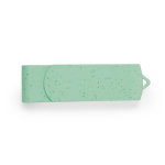 Pen USB de cana de trigo em várias cores, clipe giratório a condizer cor verde primeira vista